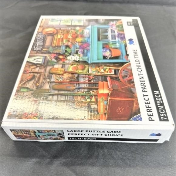 PUZ1-  NEW Puzzle POTTING SHED Jigsaw Puzzle Parent Child Time Garden Plants - Picture 2 of 2